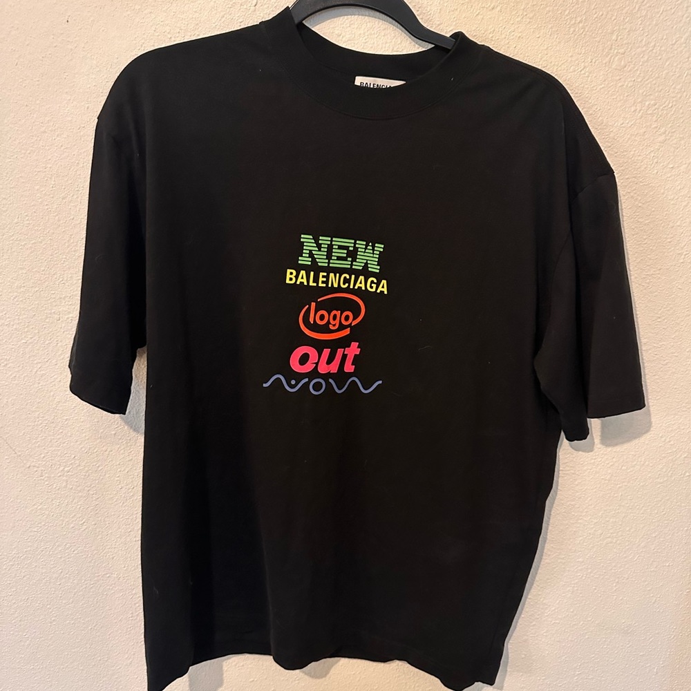 Balenciaga Logo Unifit T-Shirt, Fits like Medium